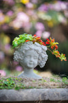 Chic Cement Bust Planter for Home & Garden