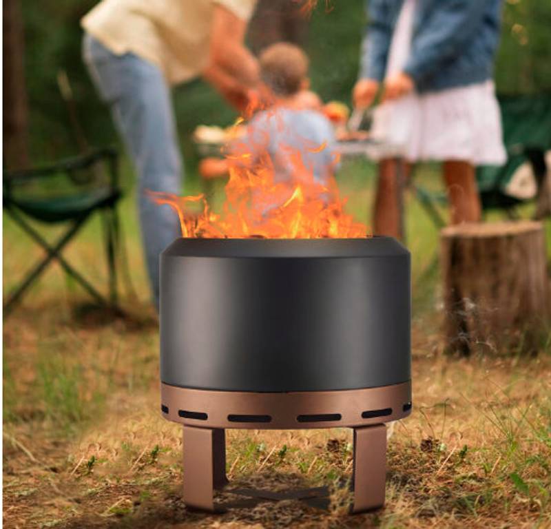 Campfire Bliss: Smokeless Outdoor Fire Pit