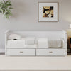 Cozy White Twin Daybed with Storage Drawers