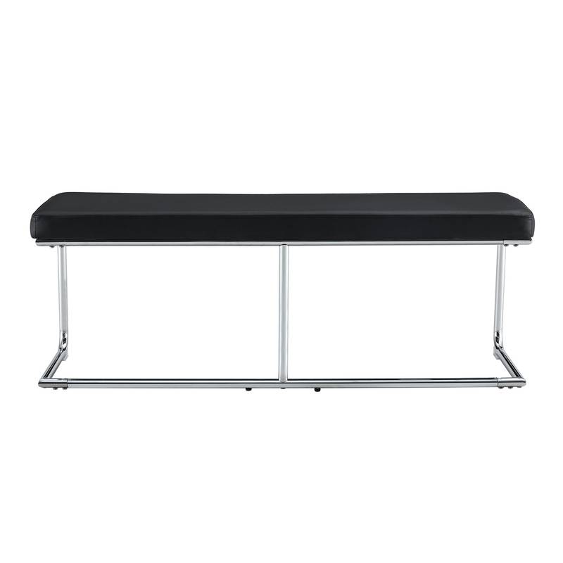 Stylish Shoe Bench with Silver Legs - Perfect Storage for Every Space