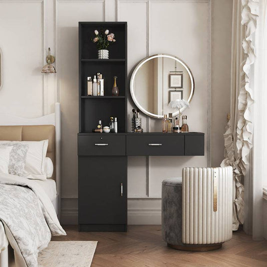 Sleek Storage Hair Desk