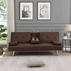 Cozy Convertible Sofa Bed with Modern Armrests