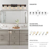 Rustic Farmhouse 6-Light Vanity Sconce