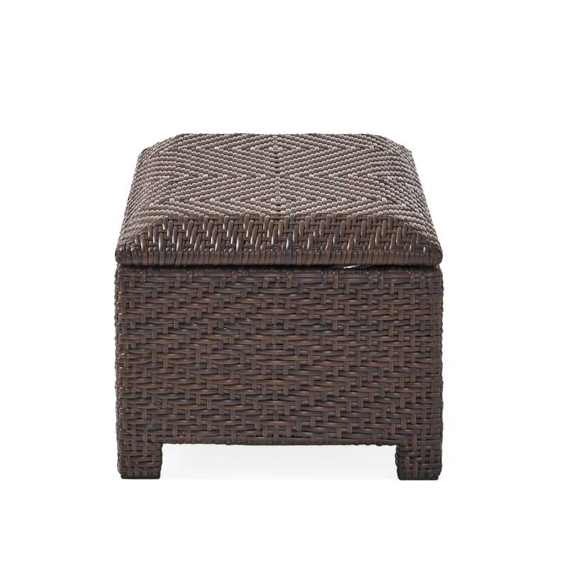 Chic Wicker Storage Bench
