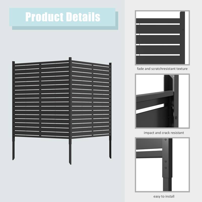 Easy Install Privacy Fence Panels – Weatherproof & Versatile Outdoor Screen for Equipment & More