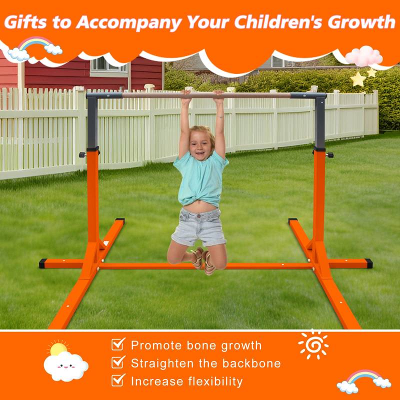 Kids' Adjustable Gymnastics Bar - Fun Home Training for Young Athletes!