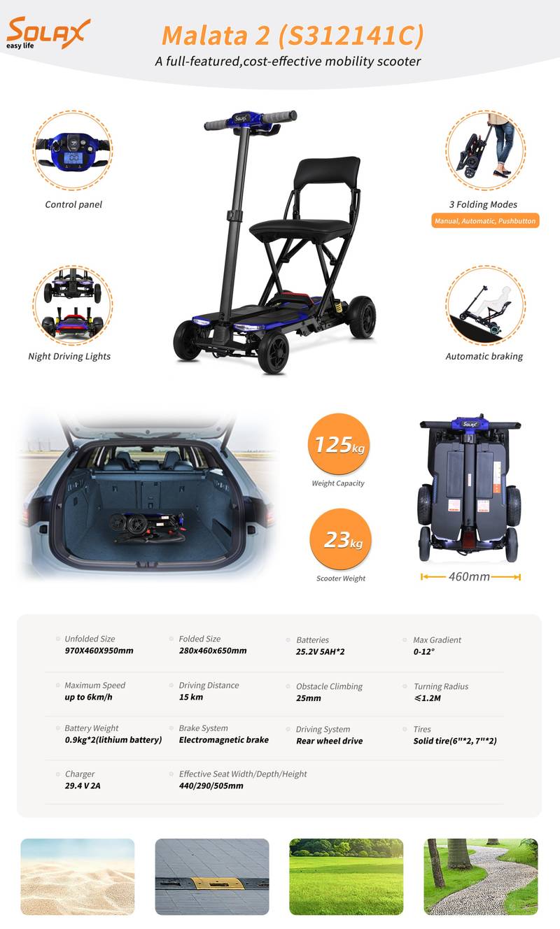 Easy Ride Folding Mobility Scooter for Adults
