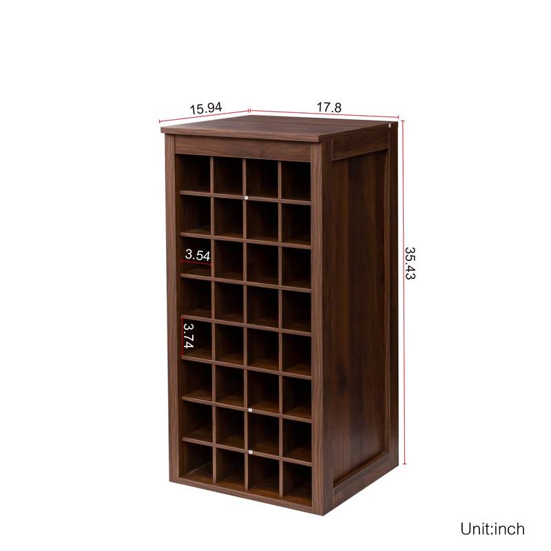 Walnut Retreat Wine Bar Cabinet