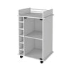 Chic Vegas Bar Cart with Glass Doors & Liquor Cubbies