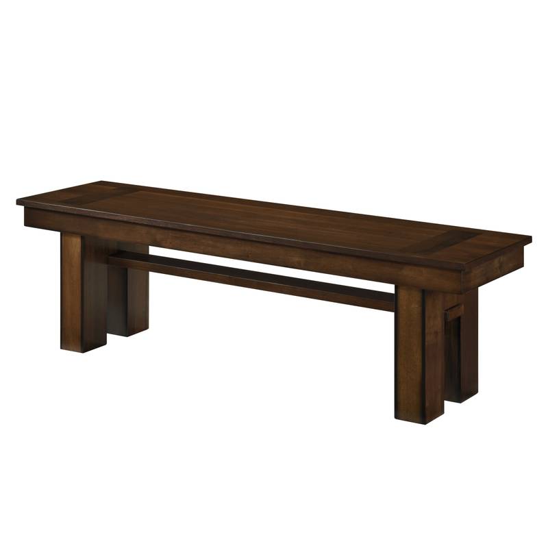 Chic Walnut Dining Bench