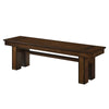 Chic Walnut Dining Bench