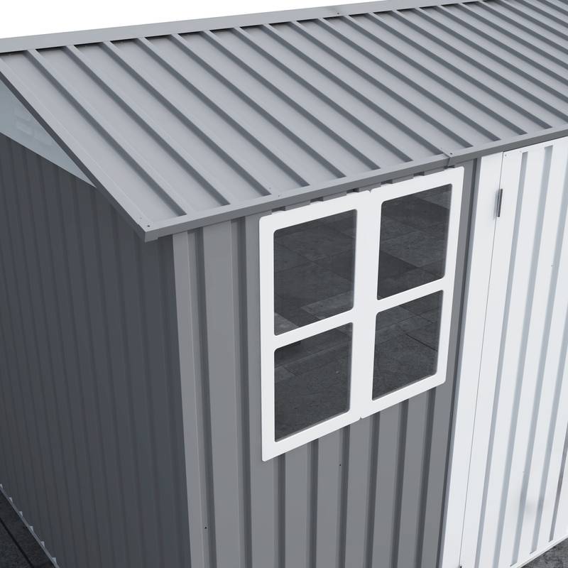 Sturdy Outdoor Storage Shed with Double Lock and Vents