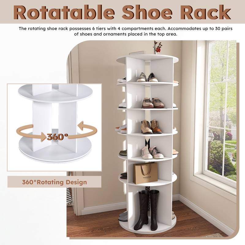 Spin & Store Shoe Tower