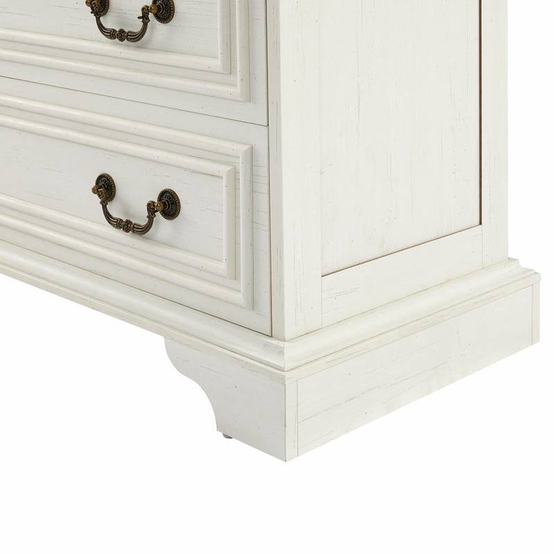 Chic White 5-Drawer Dresser - Stylish Storage Solution for Your Bedroom