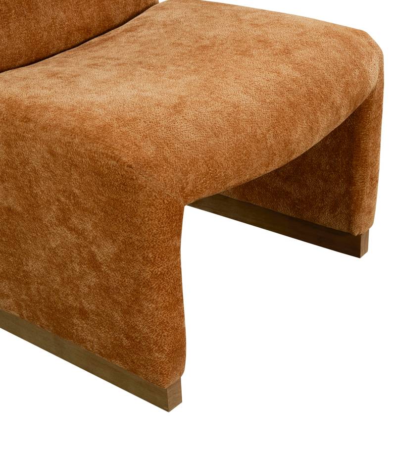 Cozy Orange Accent Chair