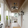 Cozy Caged Ceiling Fan with Remote