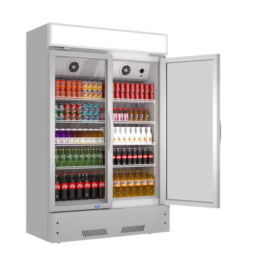 Chill & Showcase: Stylish Glass Door Commercial Fridge
