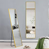 Sleek Golden Wall Mirror - Elevate Your Space!