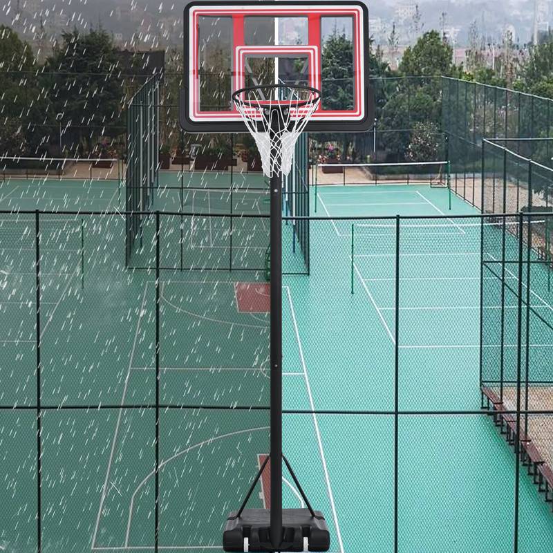 Glow & Shoot: Adjustable Portable Basketball Hoop for All Ages