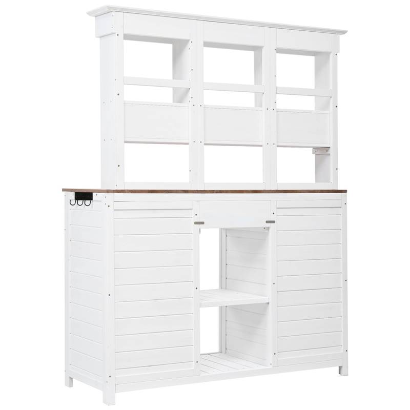 TOPMAX Garden Potting Station - Stylish Storage & Workspace