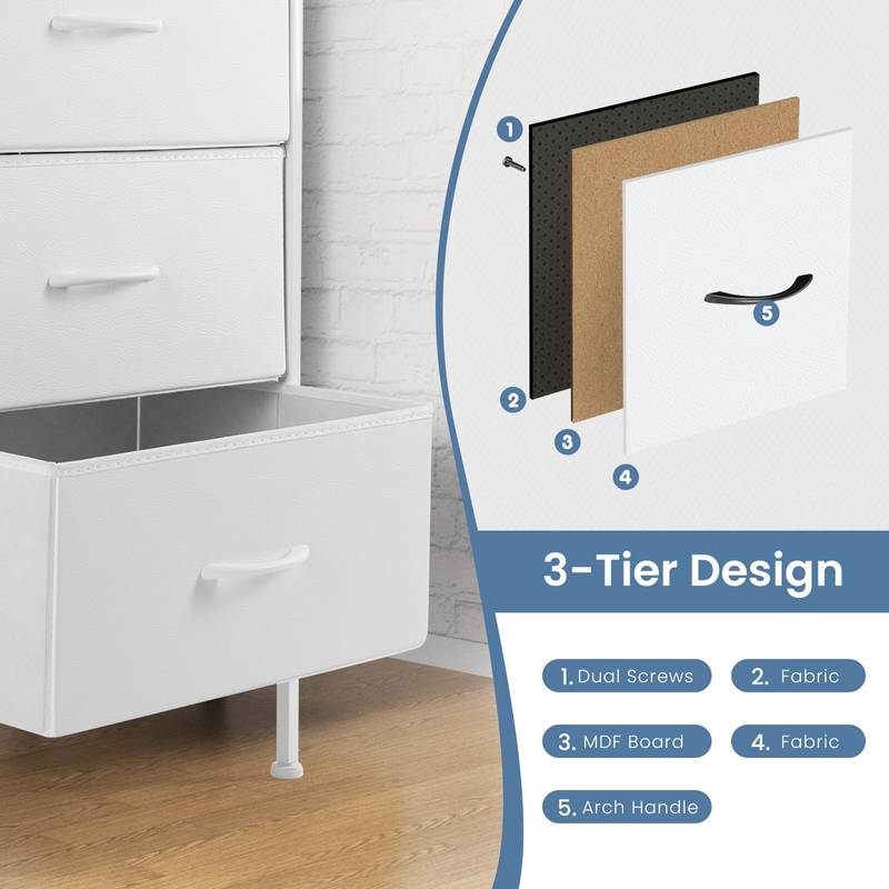 Cozy Chic 6-Drawer Storage Dresser