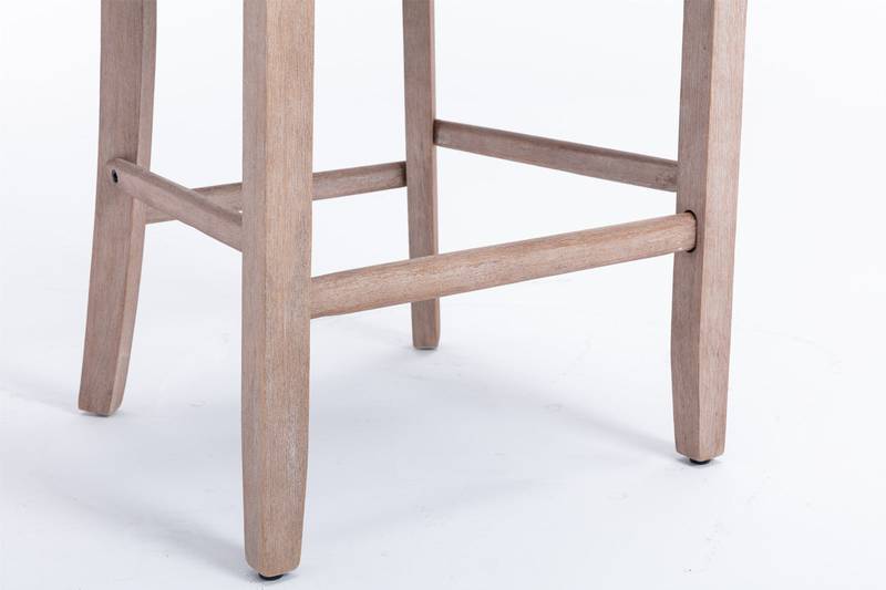 Chic Velvet Barstools with Tufted Detail - Set of Two (Light Blue)