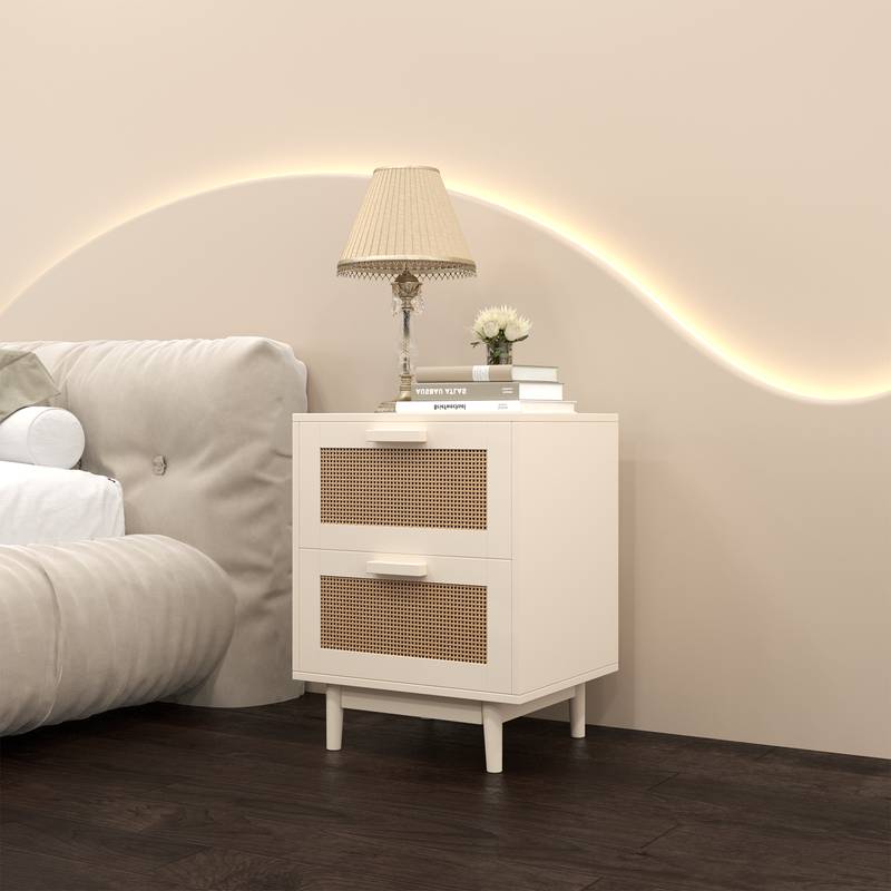 Rattan Charm Nightstand