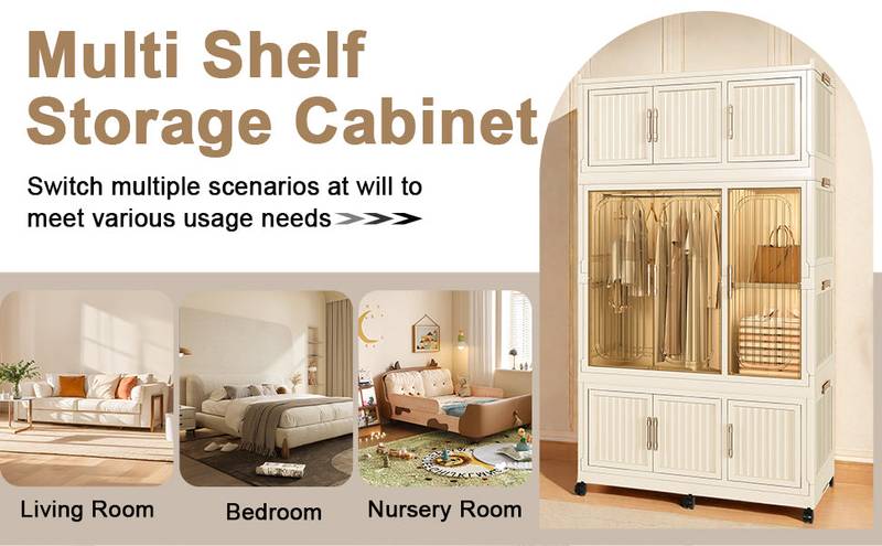 Chic Storage Closet - Portable Wardrobe Organizer