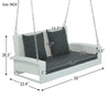 Cozy Wicker Swing for Two