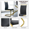 Chic Marble Dining Set with Gold Accents