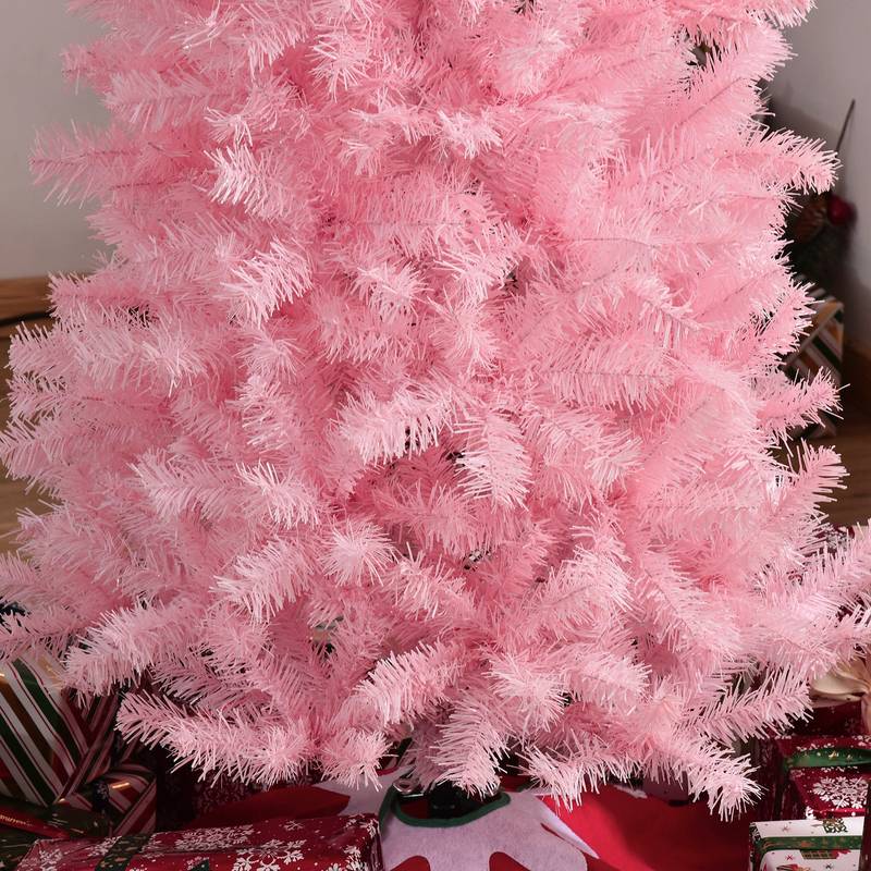 Pink Slim Douglas Fir Christmas Tree