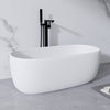 Modern Soaking Bathtub in White