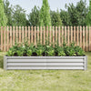 Shiny Silver Garden Bed for Fresh Greens
