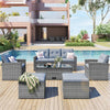 Cozy All-Weather Wicker Outdoor Lounge Set