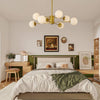 Chic Gold Globe Chandelier