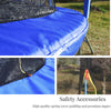 Trampoline Fun Zone with Safety Net & Basketball Hoop