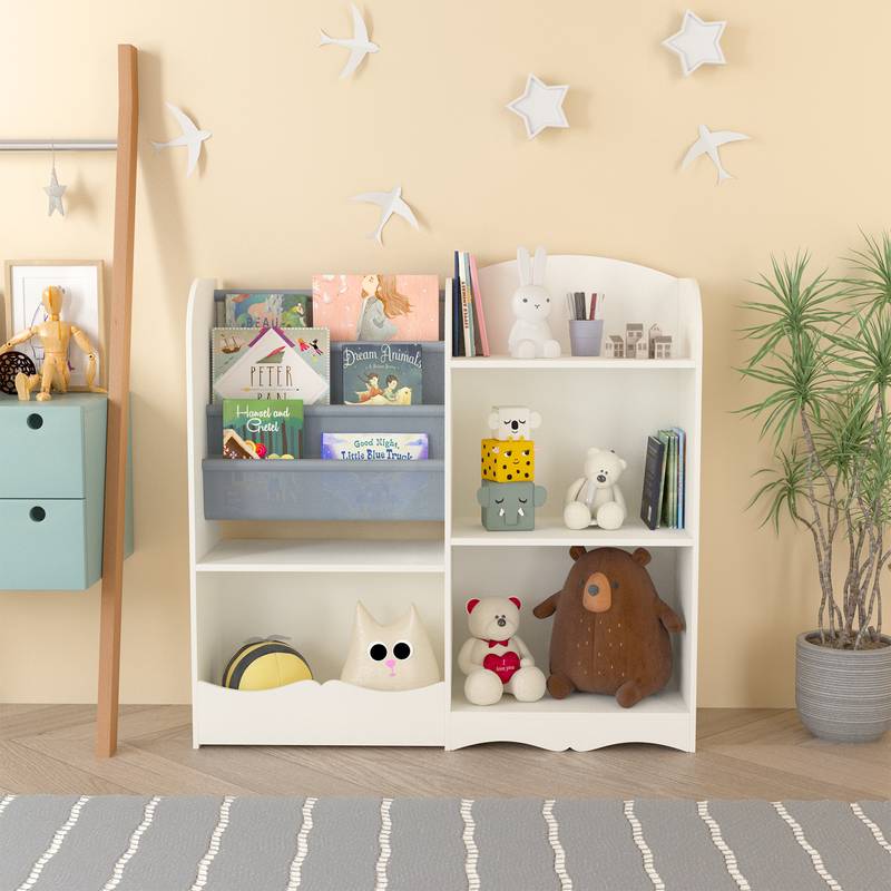 Kiddo's Cozy Bookshelf and Toy Fun Zone