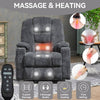 CozyLift Massage Recliner for Seniors - Plush Comfort with Heat and USB Charging