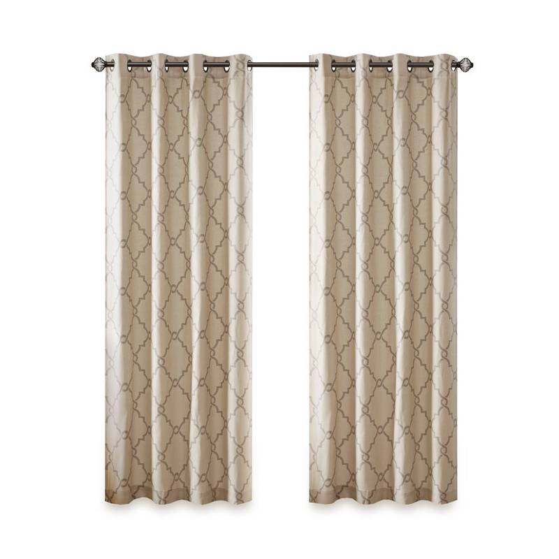 Fretwork Grommet Curtain Panel