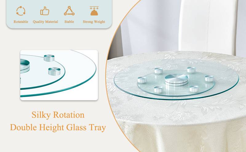 Spin & Store: Double-Layer Glass Organizer