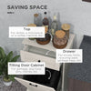 Stylish Kitchen Trash Cabinet with Drawer