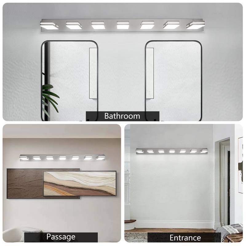 Sleek Chrome LED Vanity Light - Modern Wall Sconce for Style and Efficiency