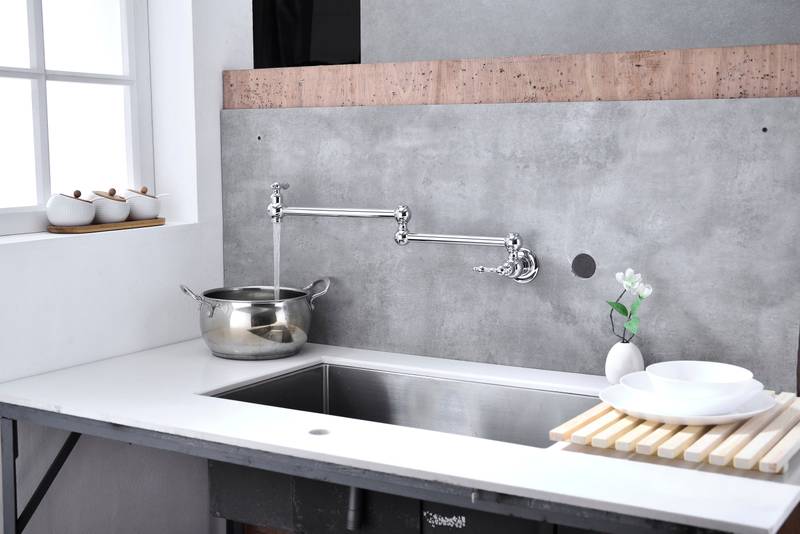 Space-Saving Kitchen Pot Filler Faucet