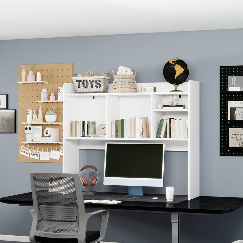 Stylish Wood Desktop Organizer with Five Shelves