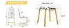 Chic Glass & White Chair Dining Set