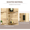 Cozy Divider – Stylish Wood Privacy Screen with Shelves