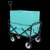 Blue Folding Utility Wagon - Your Go-To Cart for Beach Trips, Shopping, and More!