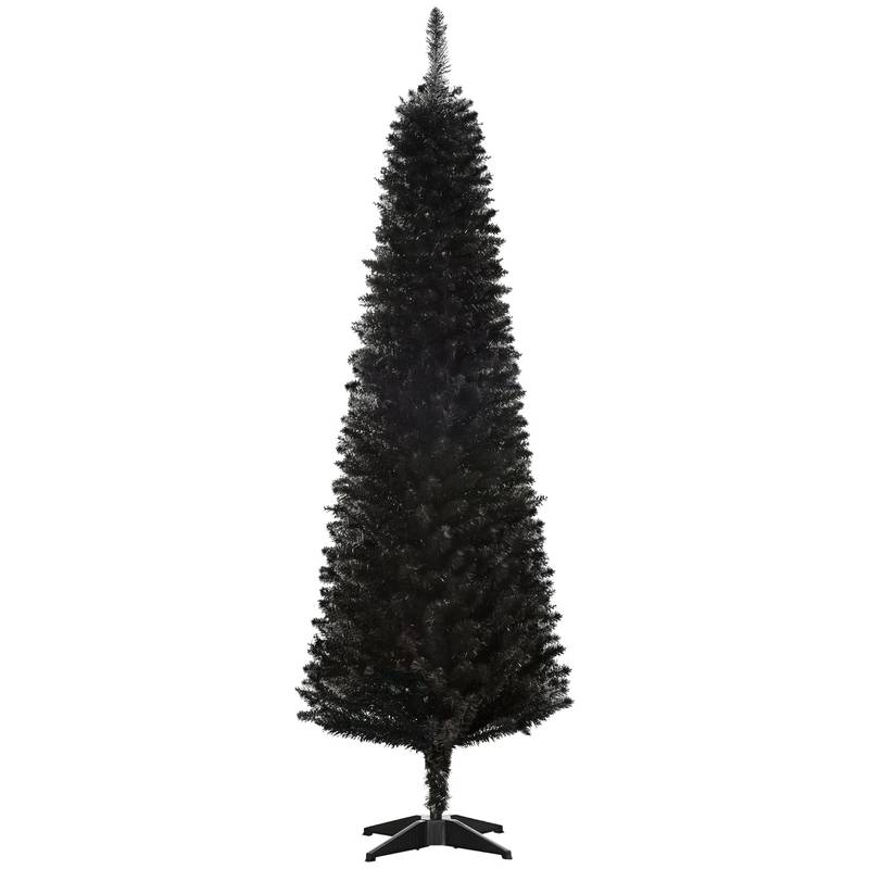 Slim Black Pencil Christmas Tree