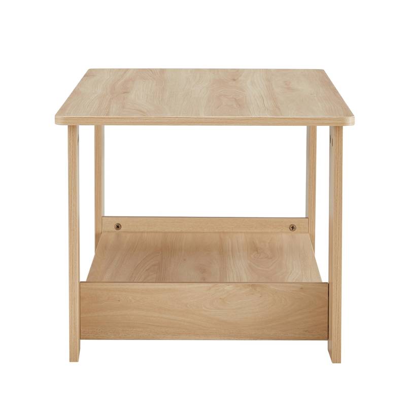 Chic Log-Inspired Double Layer Coffee Table