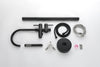 Sleek Matte Black Freestanding Bathtub Faucet with Handheld Shower
